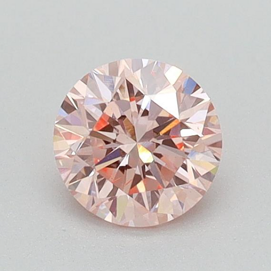Round 0.42 Ct International Gemological Institute Certified Fancy Intense Pink Diamond – Finora Jewelry