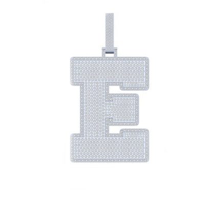 Custom Letter  Moissanite Diamond Pendant – Iced Out Initial Hip Hop Jewelry | Finora Jewelry
