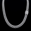 Moissanite Silver Miami Cuban Link Chain - Oversized Box Lock Choker