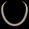 14mm Moissanite Silver Miami Cuban Link Chain - 22-Inch Heavyweight Choker