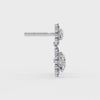 Vintage Floral Halo Drop Earrings | Finora Jewelry