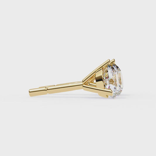 Finora Jewelry Round Moissanite Stud Earrings | Finora Signature Sparkle