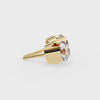 Timeless Radiance Modern Round Moissanite Stud Earrings – Finora Jewelry