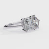 Two-Stone Emerald Square & Radiant Cut Diamond Open Ring in 925 Silver, 10K/14K Gold, or Platinum – Finora Jewelry
