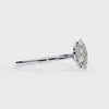 Marquise Cut Moissanite Solitaire Engagement Ring – Sleek Design in 925 Silver, 10K & 14K White, Yellow, Rose Gold, or Platinum | Finora Jewelry