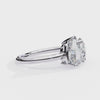 Two-Stone Pear & Round Cut Diamond Engagement Ring – Dual Brilliance in 925 Silver, 10K / 14K Gold, or Platinum – Finora Romantic Symbol of Love’s Harmony – Elegant Gift for Her