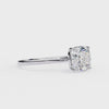 Cushion Cut Moissanite Solitaire Engagement Ring – Elegant 4-Prong Setting in White Gold, Yellow Gold, Rose Gold, or Platinum | Finora Jewelry