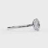 Oval Moissanite Solitaire Engagement Ring – Classic 4-Prong Setting in Silver, 10K & 14K Gold, or Platinum | Finora Jewelry