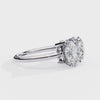 Two-Stone Oval & Round Cut Diamond Engagement Ring – Harmonious Duo in 925 Silver, 10K / 14K Gold, or Platinum – Finora Emblem of Balanced Love & Timeless Sparkle – Elegant Gift for Her