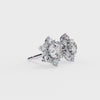 Finora Jewelry Radiant Floral Moissanite Stud Earrings | Finora Signature Sparkle