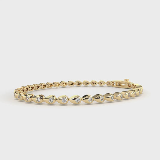 Seria Petite Diamond Bangle Bracelet – Finora Jewelry