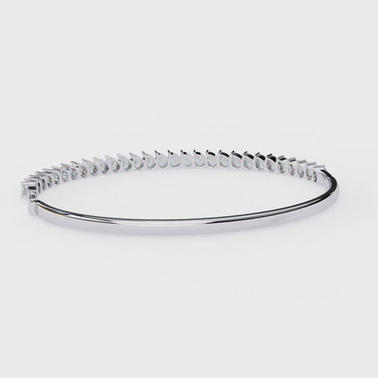 Aria Baguette Diamond Cuff Bracelet – Finora Jewelry