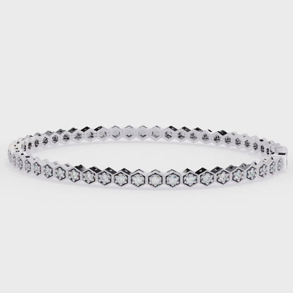 HexaGlow Diamond Tennis Bracelet – Finora Jewelry