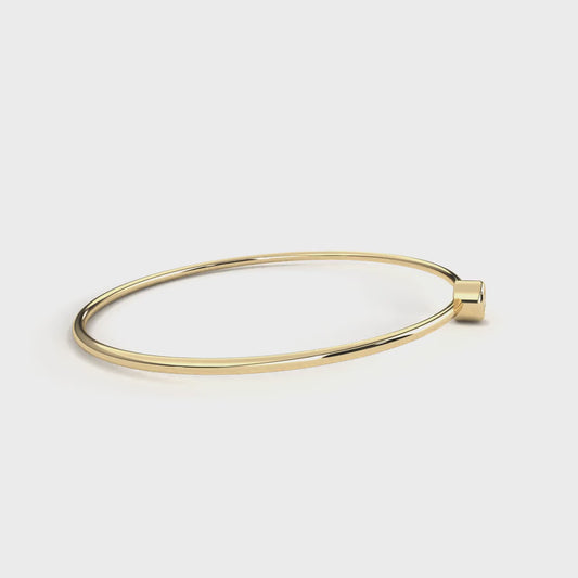 Sola Petite Diamond Bangle – Finora Jewelry