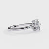 Princess Cut Diamond Cluster Engagement Ring – Regal Radiance in 925 Silver, 10K/14K Yellow, White & Rose Gold, or Platinum – Finora Elegant Snowflake-Inspired Design for Her