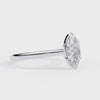 Marquise Cut Moissanite Solitaire Engagement Ring – Minimalist Design – 925 Silver / 10K, 14K, 18K Gold / Platinum | Finora Jewelry