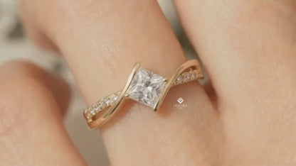 Princess Cut Engagement Ring – Elegant Bridal Style