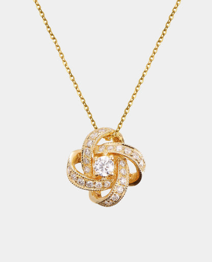 Gold Diamond Pendant Necklace