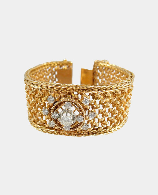 Gold Bracelet with Diamond