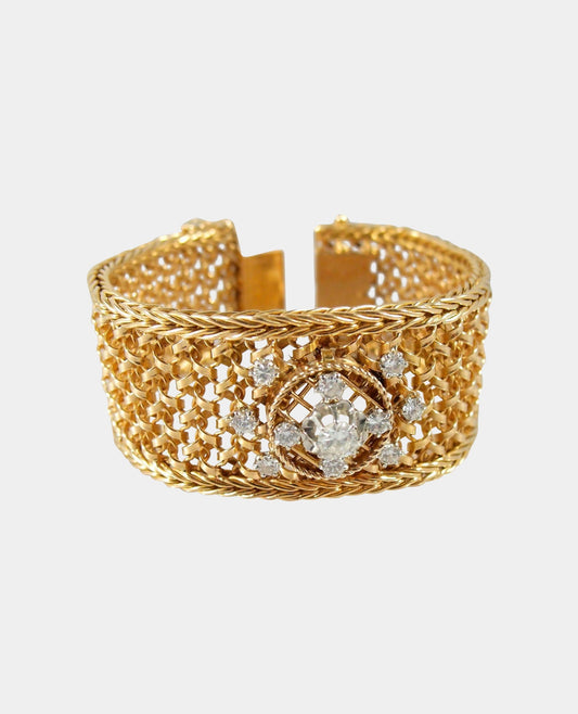 Gold Bracelet with Diamond