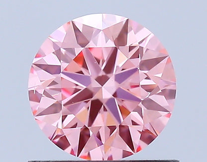 Round 0.77 Ct IGI Certified Fancy Vivid Pink Diamond – Finora Jewelry