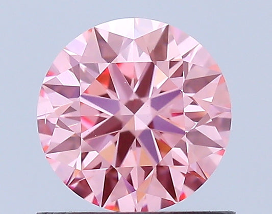 Round 0.77 Ct IGI Certified Fancy Vivid Pink Diamond – Finora Jewelry