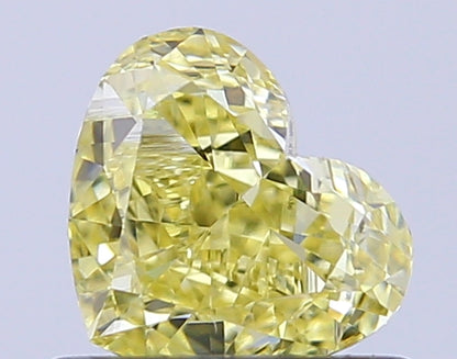 Heart Cut 0.74 Ct IGI Certified Fancy Intense Yellow Diamond – Finora Jewelry