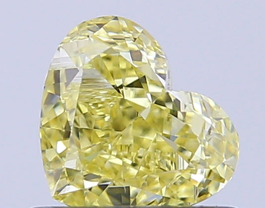Heart Cut 0.74 Ct IGI Certified Fancy Intense Yellow Diamond – Finora Jewelry