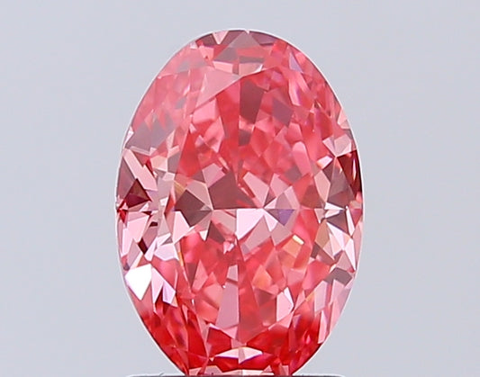 Oval Cut 1.79 Ct IGI Certified Fancy Vivid Pink Diamond – Finora Jewelry