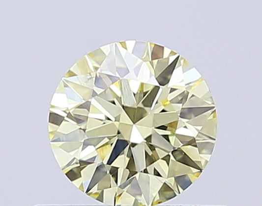 Round 0.50 Ct International Gemological Institute Certified Fancy Yellow Diamond – Finora Jewelry