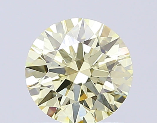 Round 1.00 Ct IGI Certified Fancy Light Yellow Diamond – Finora Jewelry