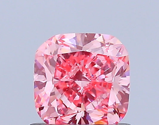 Cushion Cut 1.00 Ct IGI Certified Fancy Vivid Pink Diamond – Finora Jewelry
