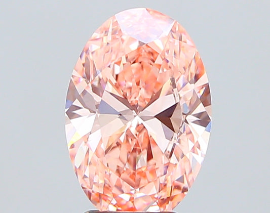 Oval Cut 3.56 Ct IGI Certified Fancy Vivid Pink Diamond – Finora Jewelry