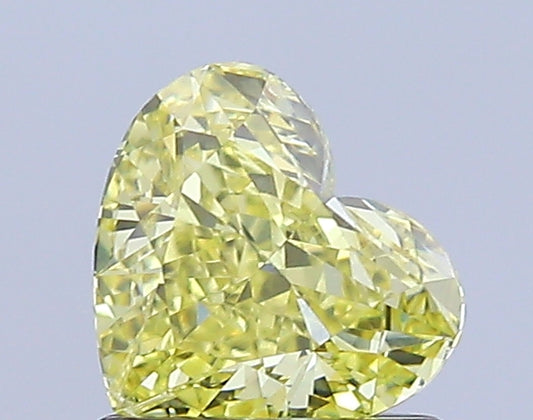 Heart Cut 1.05 Ct IGI Certified Fancy Intense Yellow Diamond – Finora Jewelry
