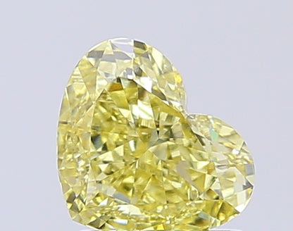 Heart Cut 1.34 Ct IGI Certified Fancy Vivid Yellow Diamond – Finora Jewelry