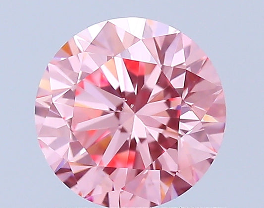 Round 0.81 Ct IGI Certified Fancy Vivid Pink Diamond – Finora Jewelry