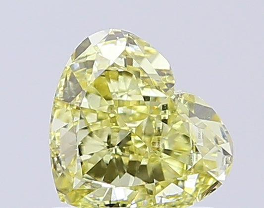 Heart Cut 1.00 Ct IGI Certified Fancy Yellow Diamond – Finora Jewelry