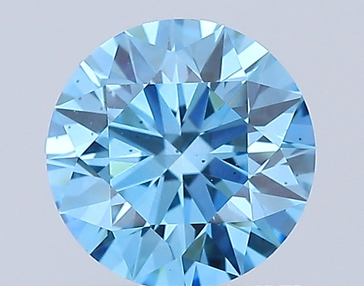 round cut diamond 1.08 ct igi certified fancy vivid blue diamond – finora jewelry