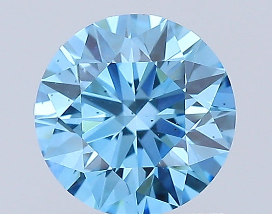 Round Cut Diamond 1.08 Ct IGI Certified Fancy Vivid Blue Diamond – Finora Jewelry