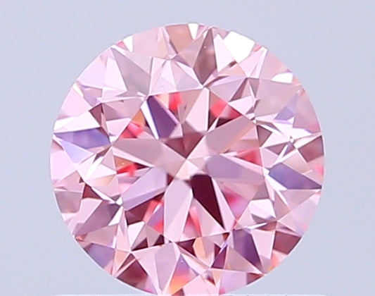 Round 0.83 Ct IGI Certified Fancy Vivid Pink Diamond – Finora Jewelry