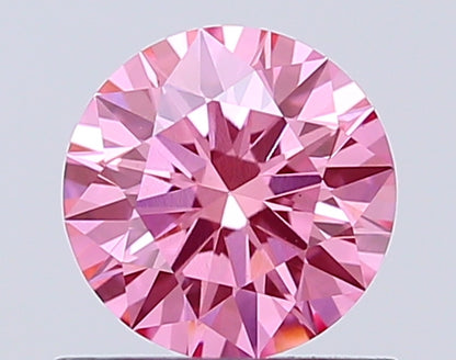 Round 0.74 Ct IGI Certified Fancy Vivid Pink Diamond – Finora Jewelry