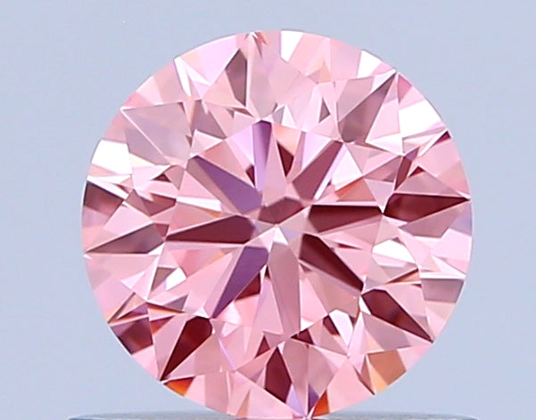 round 0.70 ct international gemological institute certified fancy vivid pink diamond – finora jewelry