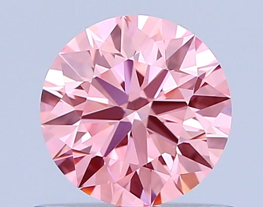 Round 0.70 Ct International Gemological Institute Certified Fancy Vivid Pink Diamond – Finora Jewelry