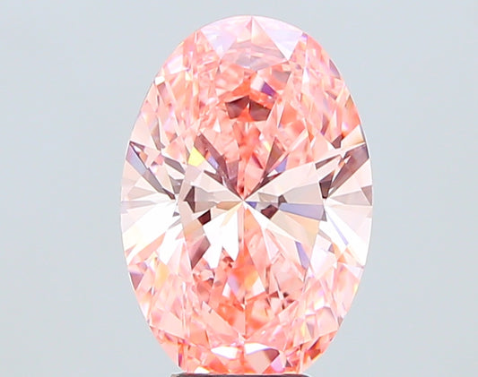 Oval Cut 6.01 Ct IGI Certified Fancy Vivid Pink Diamond – Finora Jewelry