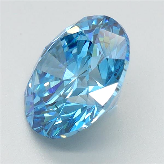 Round Cut Diamond 1.99 Ct IGI Certified Fancy Vivid Blue Diamond – Finora Jewelry
