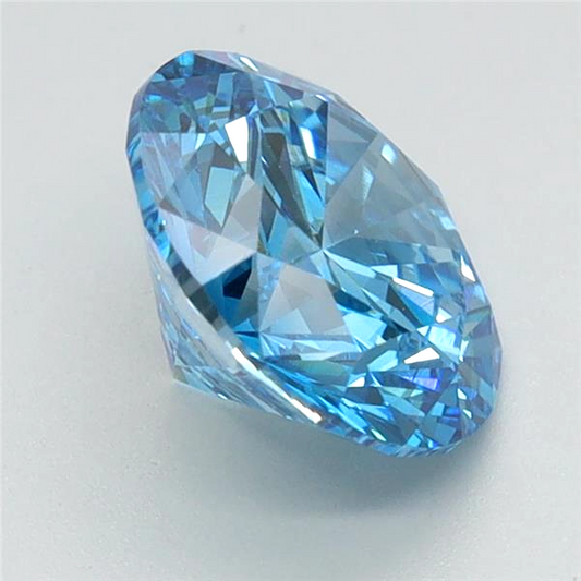 Round Cut Diamond 1.99 Ct IGI Certified Fancy Vivid Blue Diamond – Finora Jewelry